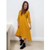 hořčicové šaty bavlna