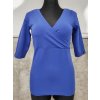 triko V výstřih modré