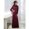 dlouhé bordo šaty