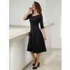 černé dámské šaty bavlna