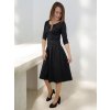 černé dámské šaty bavlna