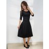černé dámské šaty bavlna