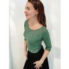 dámské tričko s 3/4 rukávem zelené