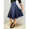 tmavě modrá sukně do pasu