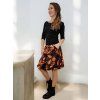 Balonová sukně STELA měděné listy na modelce