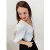 bílé elegantní tričko dámské 3/4 rukáv