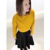 crop mikina JONI hořčicová moderní outfit