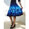 modrá dámská sukně