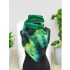Oboustranná šála na knoflíky, Les/ zelená trávově