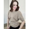 Béžové tričko LUCY, 3/4 rukáv