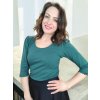 dámské bavlněné tričko BAYO zelené česká výroba