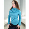 mikina SLOAN pastelová modrá každodenní outfit