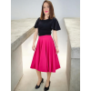 růžová balonová sukně Attica outfit modelka
