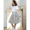 sukně Leslie květy v pohybu modelka