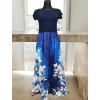 modré dlouhé šaty Tilly romantický outfit