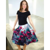 půlkolová sukně HEIDY stylizace na modelce
