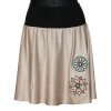 Sukně béžová, mandaly