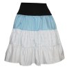 Letní volánová sukně - bílo modrá