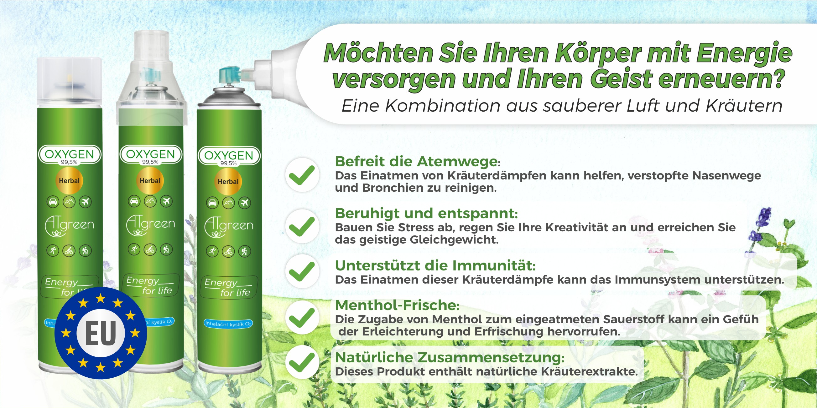 Inhalations sauerstoff O2 (14L) 1St - Herbal