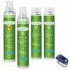 Starter-Paket Inhalations sauerstoff O2 4 St + Pulsoximeter