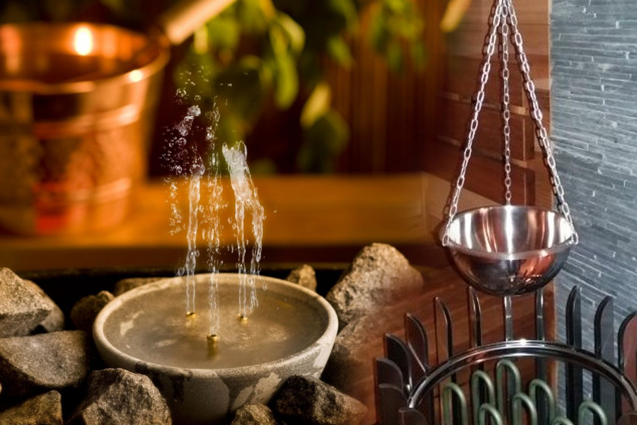 Misky, fontánky a kalíšky do sauny