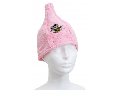 Dětský klobouk do sauny růžový