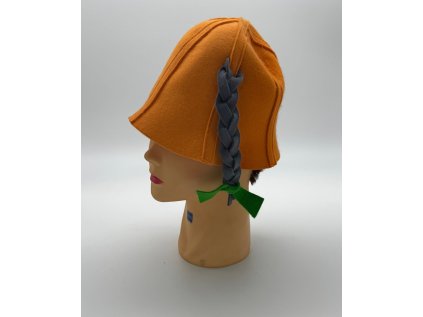 klobouk oranžová´ý pipi