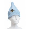 Dětský klobouk do sauny modrý1