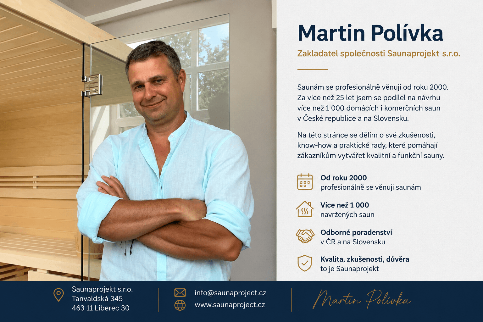 Martin Polívka – odborník na sauny