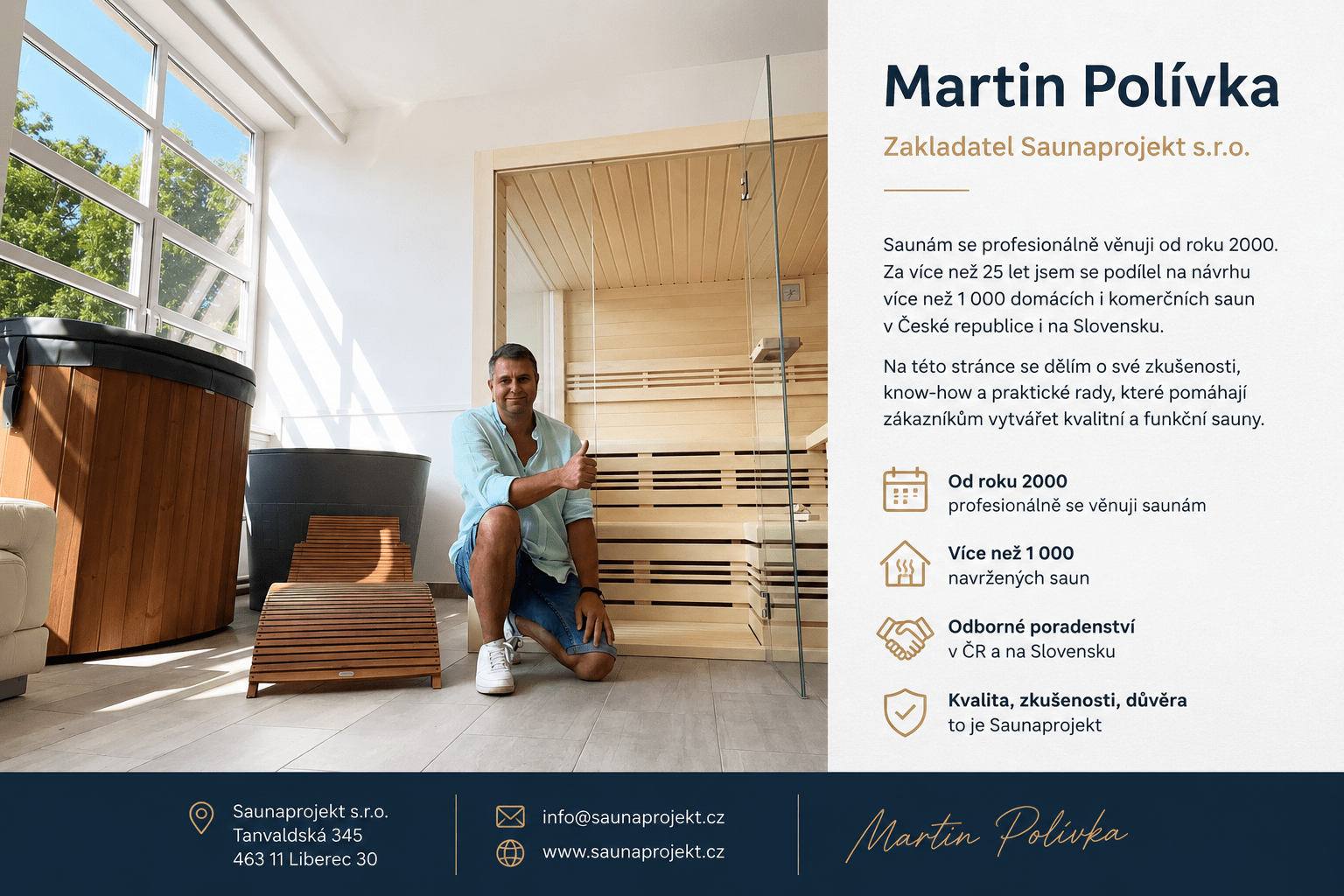 Martin Polívka – odborník na sauny
