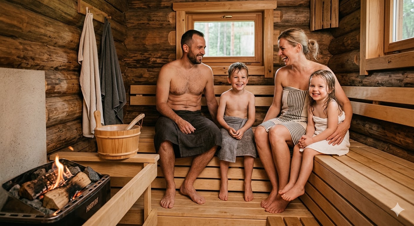 Saunování s dětmi: na co myslet a jak začít