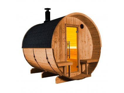 Sudová finská sauna Kaski 220 Panorama