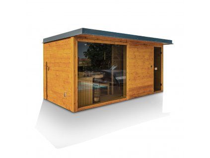 Venkovní sauna Pinea Maxi se sprchou