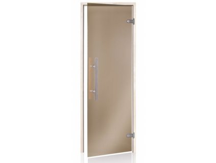 Dveře do sauny "A" Light Premium 7x20 Bronze 690x1990 mm Olše