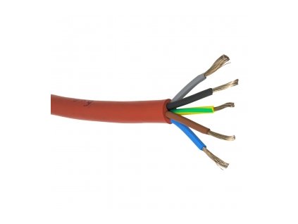 Silikonový kabel 5x4 mm