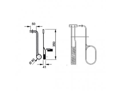 EOS - Topné těleso, spirála pro výparník Bi-O Mat W 2000W