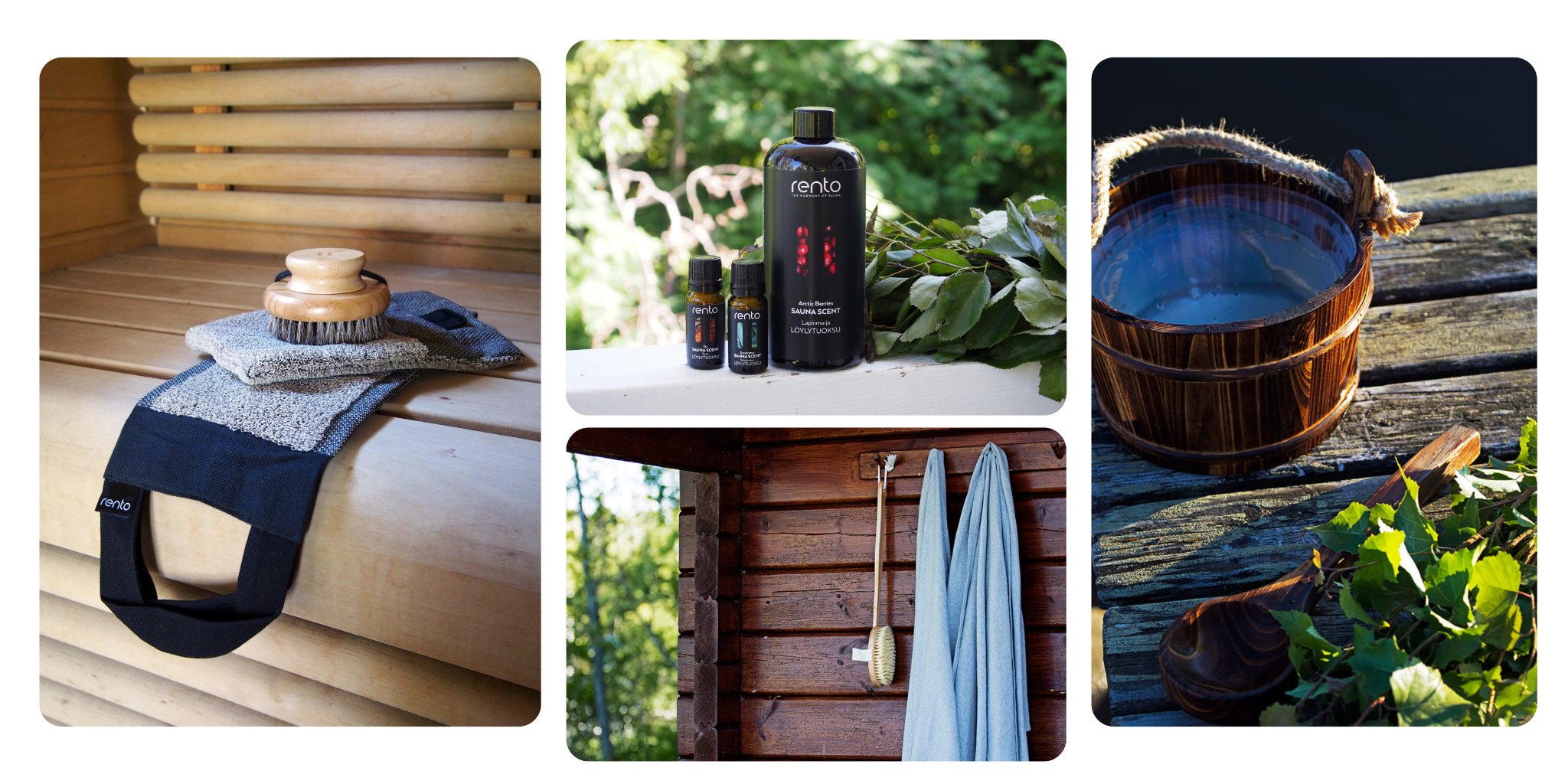 Saunové doplňky pro klidný a autentický saunový rituál