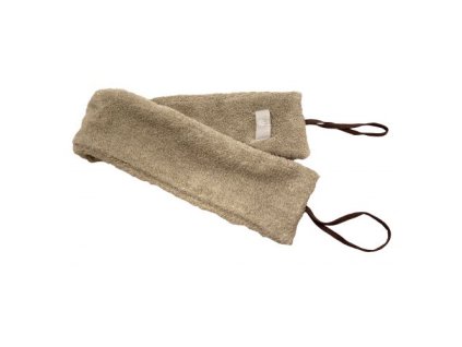 Žínka do sauny na mytí zad - len, bavlna - béžová