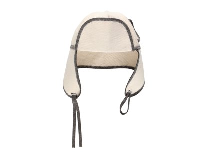 Saunová čepice s klapkou na uši bavlněná