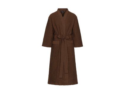 Saunový župan unisex – Kenno, hnědý S/M 1