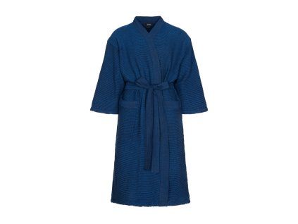 Saunový župan unisex – Kenno, tmavě modrý S/M 1