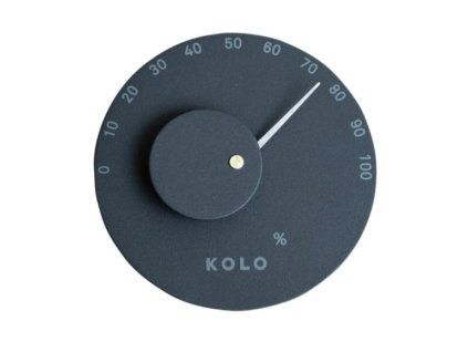 Saunový vlhkoměr hliníkový – KOLO, černý 1