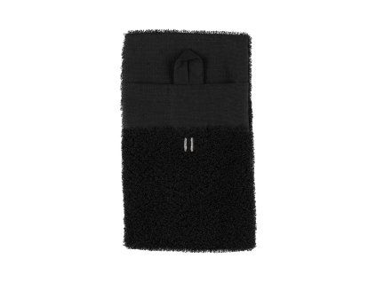 Žínka do sauny lněné froté 14 × 24 cm – černá 1
