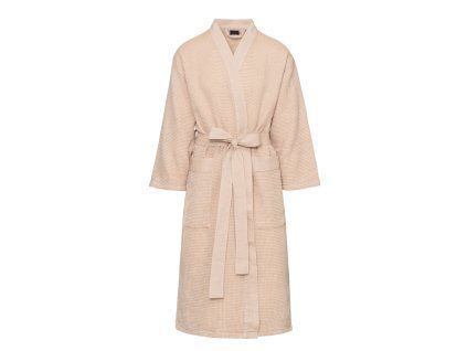 Saunový župan unisex – Kenno, světle béžový S/M 1