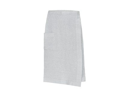Pánský saunový kilt 70 × 145 cm – Kenno, šedo–bílý 1