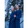 Saunový župan unisex – Kenno, tmavě modrý L/XL 2
