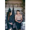 Pánský saunový kilt 70 × 145 cm – Kenno, černo–šedý 4