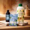 Sada vůní do sauny – mentolové krystaly, citron–mentol 500 ml, divoký les 100 ml 1