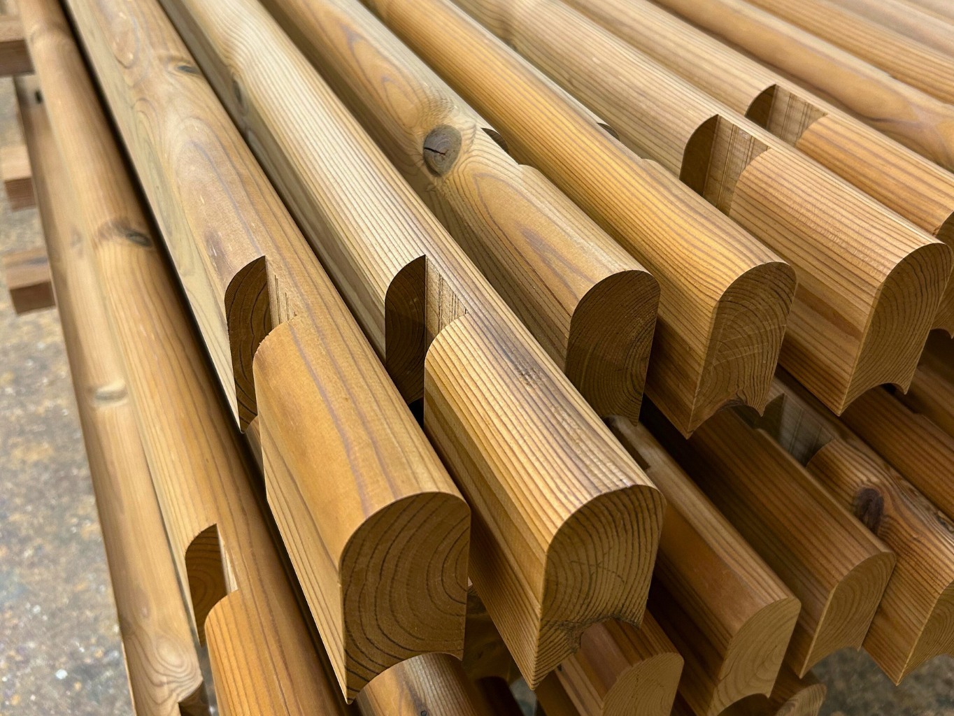 Materiál na výrobu sudové sauny z 44mm masivního dřeva