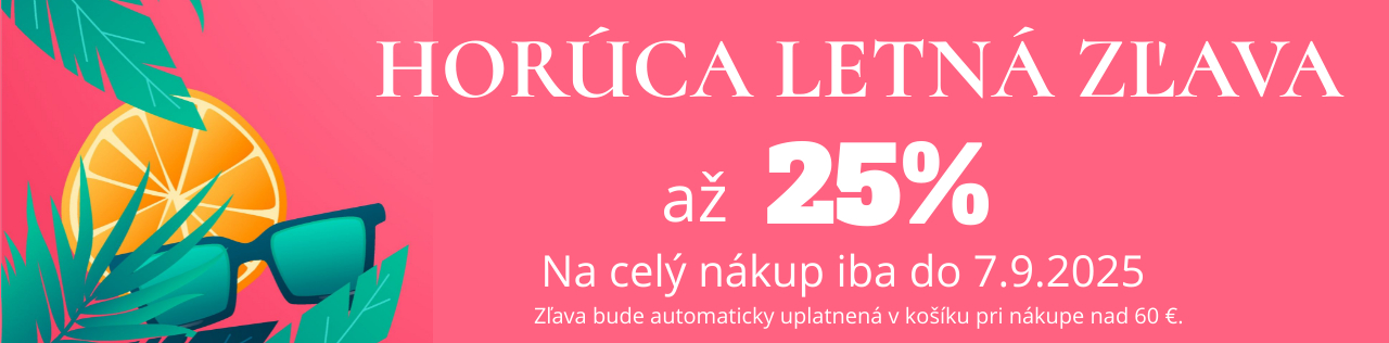 Letná zľava 25%